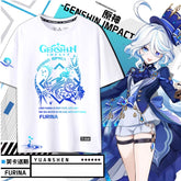 Casual Furina Game Graphic Cotton T-Shirt