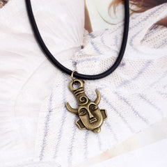 Retro Leather Rope Necklace