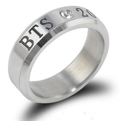 KPOP Stainless Steel Letter Ring