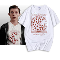 Unisex Tom Funny Pizza Graphic Print T-shirt