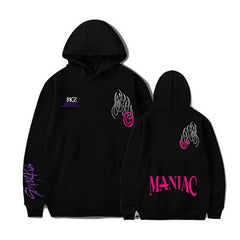 Unisex Casual Kpop MANIAC Graphic Hoodie