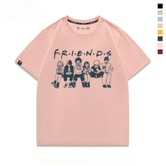 Unisex Anime Friends Summer T-shirt