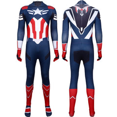 Captain America COS Costume Jumpsuit