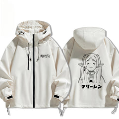 Unisex Anime Pattern Windbreaker Jacket
