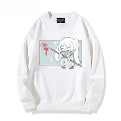 Women's Anime Printed Crew Neck Sweatshirt