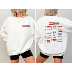 Unisex Movie Logo Print Crew Neck Sweatshirt