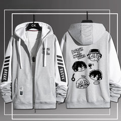 Casual Anime Zipper Hooded Jacket