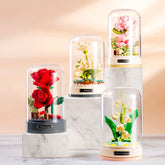 DIY Rose with Music Box Building Blocks