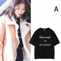 Irene SeulGi Letter Short-sleeved T-shirt
