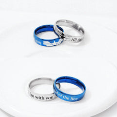 Trendy Captain America Couple Ring