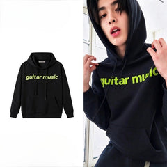 Keonho Same Black Guitar Music Hoodie