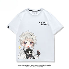Unisex Anime Pattern Short-sleeved T-shirt