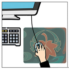 Trendy Game Print Mouse Pad