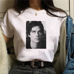 Women's TVD Letter Print Summer T-shirt