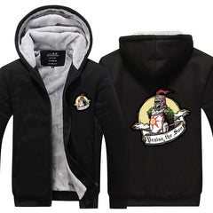 Unisex Game Print Zipper Thickened Jacket