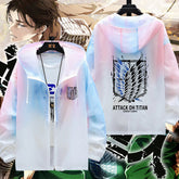 Casual Anime Logo Sunscreen Thin Jacket