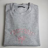 I'M LITERALLY JUST A GIRL Embroidered Sweatshirt