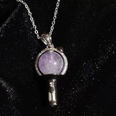 BTS Lightstick Gem Necklace