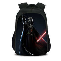 Trendy Comic Pattern Printed Black Backpack