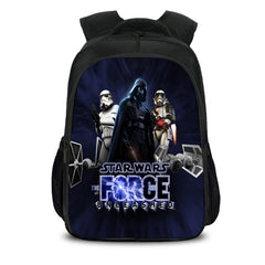 Trendy Comic Pattern Printed Black Backpack