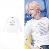 SHINYU Same Letter Long-sleeved T-shirt
