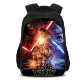 Trendy Comic Pattern Printed Black Backpack
