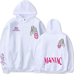 Unisex Kpop MANIAC Letter Printed Hoodie Pants