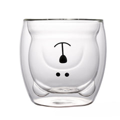 Creative Double Layer Bear Cup