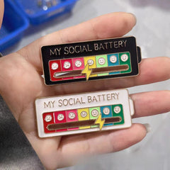 Mood Switch Brooch Badge