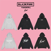 Unisex BP Printed Loose Pullover Hoodie