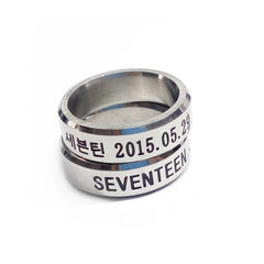 Stainless Steel Diamond Ring