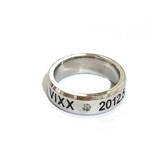 Stainless Steel Diamond Ring