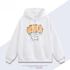 Unisex Trendy Anime Loose Cotton Hoodie