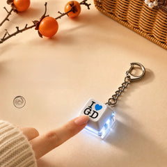 I LOVE GD Keycap Keyring