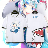 Casual Cartoon Fake Two Cotton T-Shirt