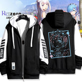 Unisex Anime Pattern Zipper Hoodie
