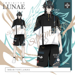 Casual Game Cosplay T-shirt Shorts Set