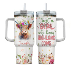 Graphic Print Stainless Steel Insulated Ice Handle Outdoor Cup