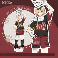 Casual Anime Nekoma Cosplay T-shirt Shorts Set