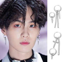 Kpop Stud Fringed Earrings