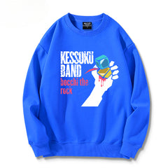 Cool Anime Letter Crew Neck Sweatshirt