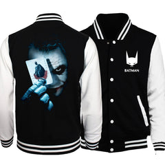 Trendy Men's Comic Print Casual Baseball Jacket
