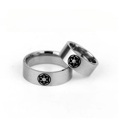 Trendy Comic Logo Laser Ring