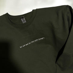 I'm Not Sad I'm Freakin Hungry Embroidered Sweatshirt