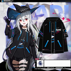 Women's Game Cosplay Zipper Loose Hoodie