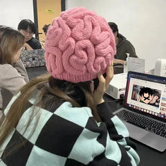 Knitted Brain Beanie