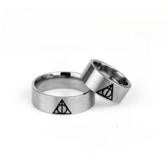 Trendy Comic Logo Laser Ring