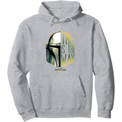 The Mandalorian This Is The Way Helmet Logo Stack Pullover Hoodie