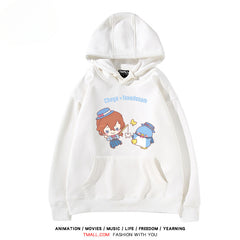 Men's and Women's Anime Printed Loose Hoodie