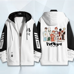 Unisex Anime Long-sleeved Zipper Coat